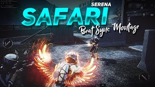 Serena  Safari Best Beat Sync Edit Pubg Mobile Montage  Road to 100k  69 JOKER [upl. by Htepsle]