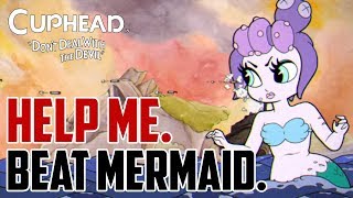 Cuphead  How to Beat Mermaid Medusa Boss Cala Maria [upl. by Damalus]