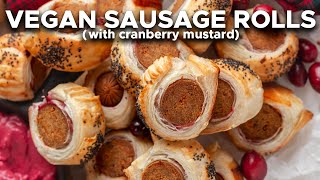 VEGAN SAUSAGE ROLLS  Quick and Easy Appetizer [upl. by Elleirad]