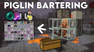 EASY Piglin Bartering Farm Tutorial in Minecraft Bedrock MCPEXboxPs4SwitchWindows 10 [upl. by Lela]