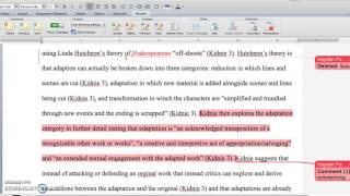 How to proofreadedit mark papers in MS Word [upl. by Najib181]