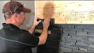 How To Install Faux Stone Wall Panels [upl. by Morgun]