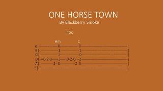 One Horse Town by Blackberry Smoke  Easy chords and lyrics [upl. by Stagg]