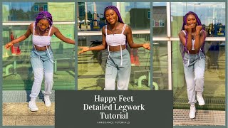 How To Do Happyfeet legwork  Butterfly legwork Tutorial  Dance Tutorial [upl. by Shuma]