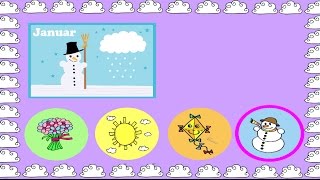 Jahreszeiten Ratespiel  Deutsch lernen  learn German  a game about seasons [upl. by Ozne]