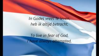 Dutch National Anthem  quotHet Wilhelmusquot NLEN [upl. by Attenor]