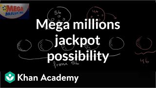 Mega millions jackpot probability  Probability and combinatorics  Precalculus  Khan Academy [upl. by Ytineres465]