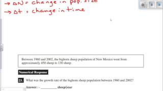 Population Growth Rate Calculation [upl. by Noma]