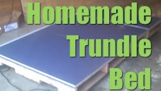 Homemade Trundle Bed Made From Pallets  DIY [upl. by Gerrilee]