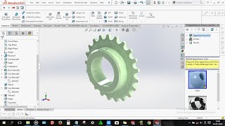 How to design Sprocket in solidworks [upl. by Leonardo]