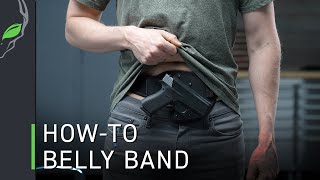 How To Wear The LowPro Belly Band Holster by Alien Gear Holsters [upl. by Yeslek772]