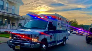 Totowa First Aid Squad amp St Joseph’s Paramedics MICU 701 Responding to St Joseph’s Hospital [upl. by Docia]