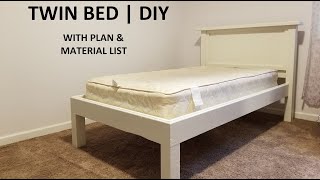 DIY Twin Bed How to Build [upl. by Fronia]