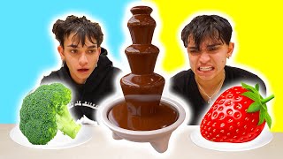 CHOCOLATE FONDUE CHALLENGE [upl. by Adnorhs]