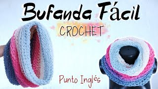 Bufanda a Crochet Fácil y Rápido  Cuello Tejido  02 HORAS 😎 [upl. by Aleehs]