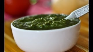 Green Chutney  Coriander and Mint Green Chutney  Chutney Recipes by Archanas Kitchen [upl. by Maon]