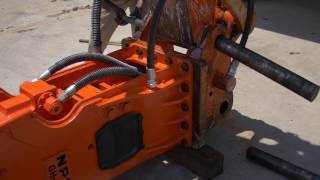 Installation Removal and Storage  NPK Hydraulic Hammer Service Instructional [upl. by Okoyik723]