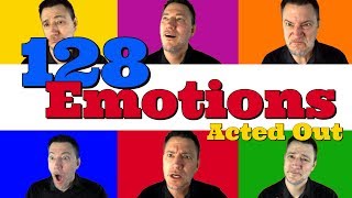 128 Emotions Expressed by an Actor  Acting Different Emotions [upl. by Eenram]