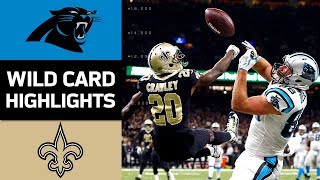 Panthers vs Saints  NFL Wild Card Game Highlights [upl. by Nelyag535]