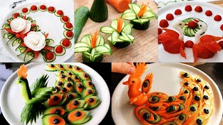 Art In Vegetable amp Fruit Carving  Food Decoration  Party Garnishing [upl. by Ander]