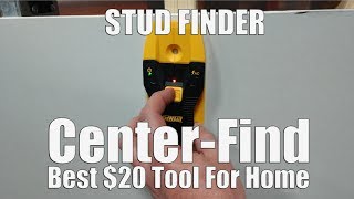 DEWALT Stud Finder with CenterFind Vs Zircon HD35 amp Zircon Triscan [upl. by Hakilam]