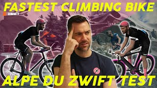 THE FASTEST CLIMBING BIKE ON ZWIFT  ALPE DU ZWIFT TEST [upl. by Natty499]