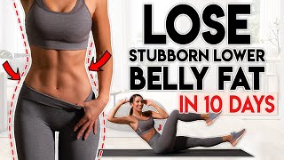 LOSE BELLY FAT in 10 Days lower belly  8 minute Home Workout [upl. by Airal]