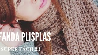 Crochet para principiantes ☆ bufanda súper fácil crochet ☆ scarf beginners very easy [upl. by Peatroy]