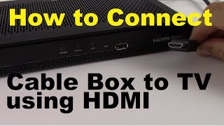 How to Connect Cable Box to TV using HDMI [upl. by Aletsirc]