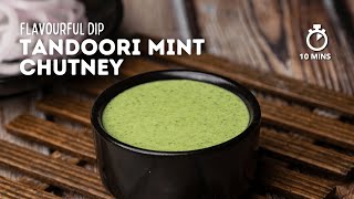 Tandoori Mint Chutney  Mint Dip for Tandoori Chicken  Mint Chutney  Cookd [upl. by Dominus]