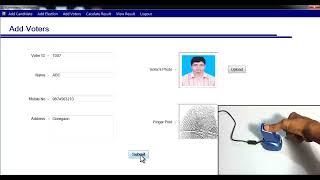 FingerPrint Based Voting System Project [upl. by Kristin]