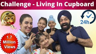 Challenge  Living In Cupboard  Almari   24 Hours  Ramneek Singh 1313  RS 1313 VLOGS [upl. by Guss293]