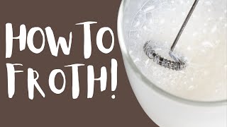 How To Use A Milk Frother To Get The Most Foam [upl. by Delanty183]