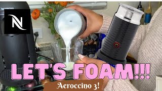 How To Foam Milk With Aeroccino 3 Make Coffee With Foam Tips amp Tricks  Easy Foamed Latte Recipe [upl. by Boland]