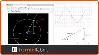 Erklärung der Sinusfunktion am Einheitskreis und Bogenmaß [upl. by Zimmer]