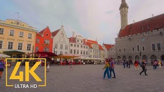 Exploring Tallinn Estonia  4K Walking Tour with City Sounds [upl. by Finbur]