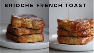 HOW TO MAKE BRIOCHE FRENCH TOAST  EASY AT HOME  ILHAN A [upl. by Yelsiap]