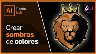 Como crear sombras de colores en Illustrator [upl. by Lillie281]