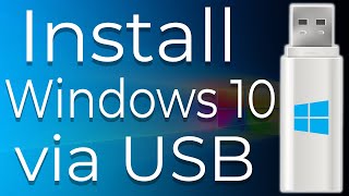 How to Download and Install Windows 10 from USB Flash Drive StepByStep [upl. by Nell]