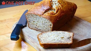 3 Ingredient Banana Bread  One Pot Chef [upl. by Cassell]