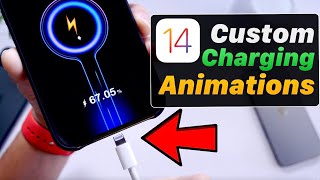 How to set Custom Charging Animations on iPhone  iOS 14 customizations [upl. by Aihsekin669]