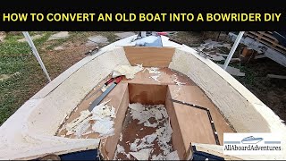 Boat conversion into Bowrider [upl. by Auhoj]