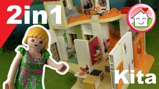 Playmobil deutsch  Kita als Wohnhaus  Pimp my PLAYMOBIL 2in1  Familie Hauser [upl. by Cara]