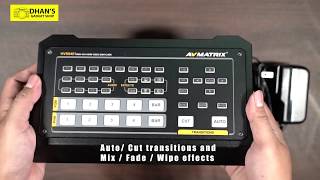 Avmatrix HVS0401 Mini Video Switcher Quick Setup for Live Streaming [upl. by Flinn]