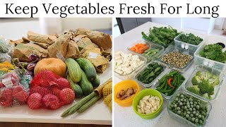 How To Keep Vegetables Fresh For Long  Vegetable Storage Tips [upl. by Yednarb]