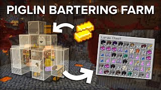 Minecraft Easy and Powerful Piglin BarteringTrading Farm [upl. by Karoline]