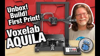 The Voxelab Aquila Unbox Build First Print [upl. by Eseeryt892]