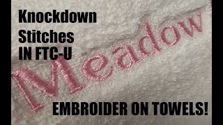 Create Knockdown Stitching in FTCU [upl. by Adil18]