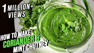 How To Make Coriander Mint Chutney  Easy Recipe By Ruchi Bharani  Basic Cooking [upl. by Lovell]