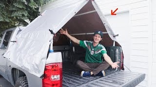 DIY Truck Bed Tent Truck Camping [upl. by Uriah]